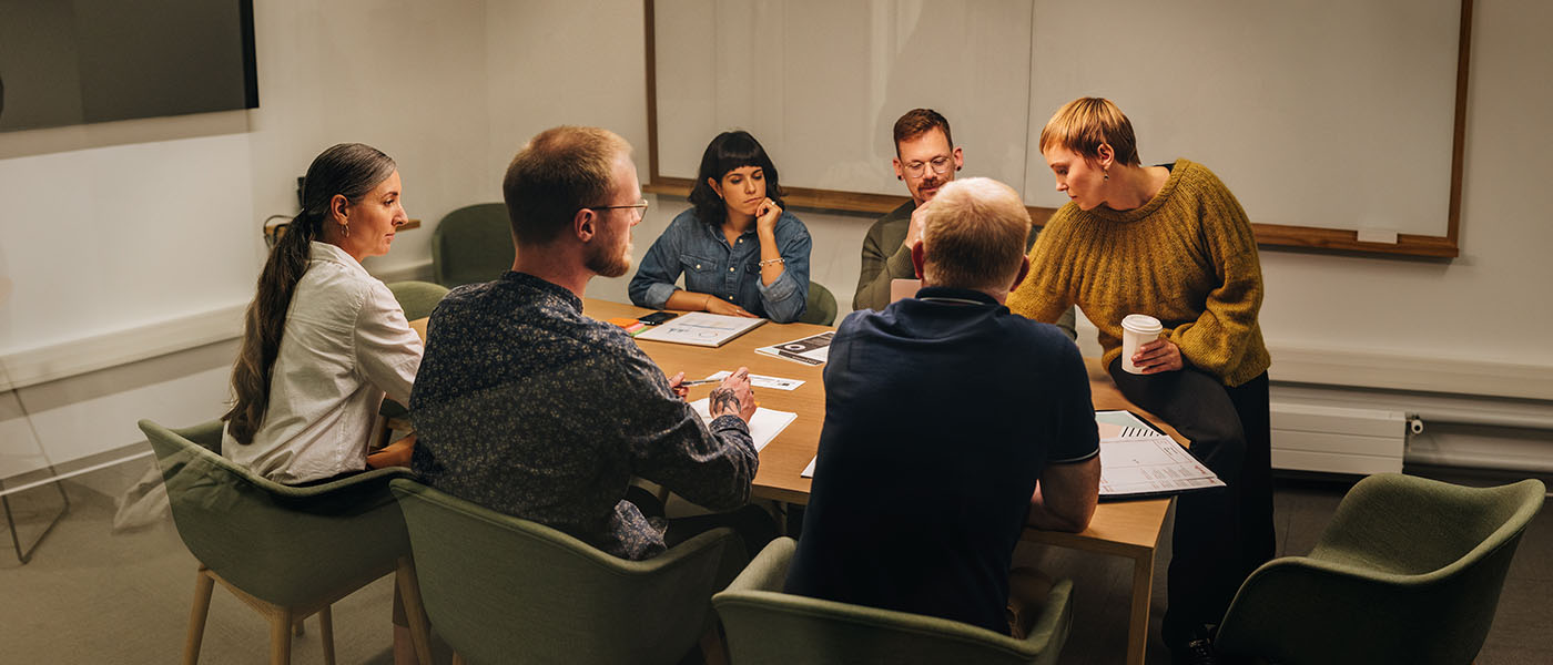 Group of people in a meeting planning