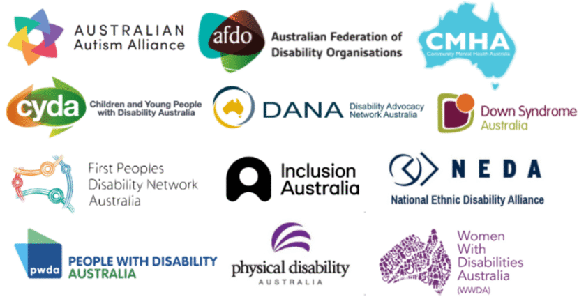 A collection of logos representing the organisations who have joined in to make this collective media release. Their names are listed in the text.